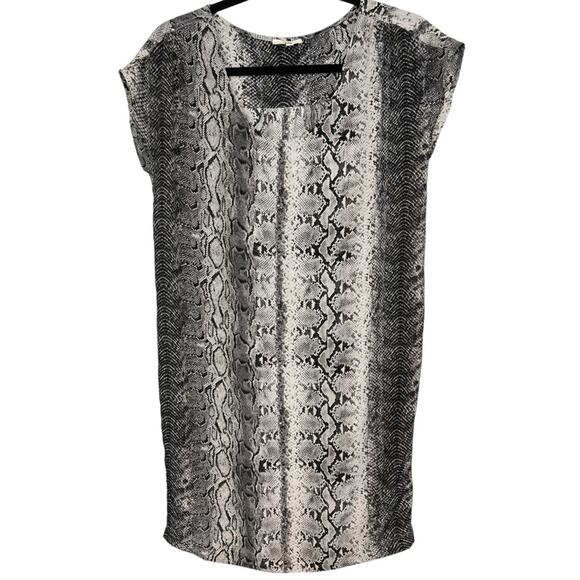 Joie Silk Snake Print Shift Dress - Picture 3 of 11